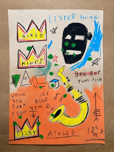 Disegno jean michel basquiat - jean-michel,