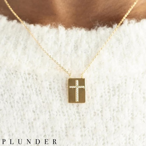 Collana croce oro saccheggio