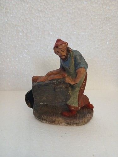 Personaggio presepe vintage - personaggio,