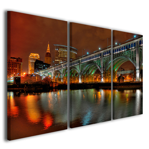 Quadro città cleveland bridge - quadro,