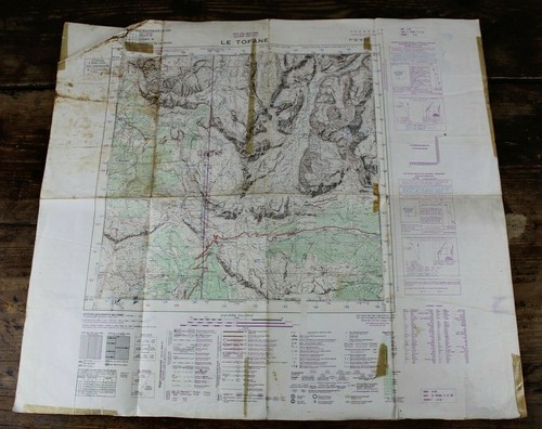 Carta topografica tofane - carta,
