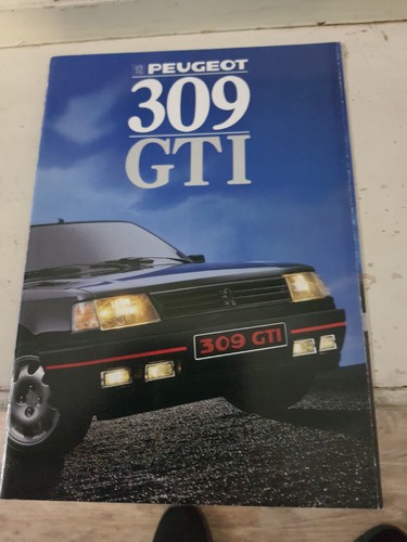 Peugeot 309 gti - gti, depliant