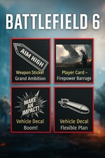 Battlefield 6 SET COMPLETO di 4 oggetti rari | Codice|Globale|PS5 / XBOX / PC