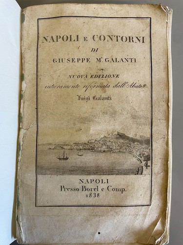 Antico libro napoli contorni - libro,