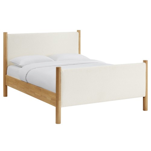 Letto piattaforma imbottito - letto,