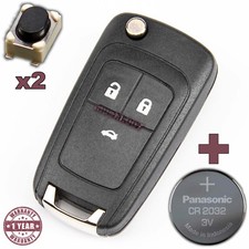 CHIAVE GUSCIO PER OPEL ZAFIRA ASTRA CORSA INSIGNIA MERIVA + CR2032 BATTERIA