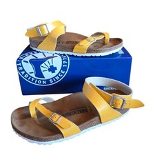 Birkenstock Yara giallo taglia 41 scarpe sandali donna come nuove con scatola scarpe 