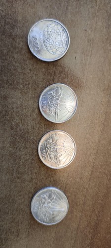 Monete argento 500 lire del - monete,