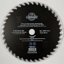 Lama per Sega Circolare Da 160 X 16 Mm, per Legno Con 40 Denti TCT Inclinati, Ri