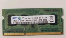 Memoria RAM Samsung 1GB SO-DIMM 1066 MHz 1Rx8 PC3-8500S M471B2873FHS-CF8 Testata