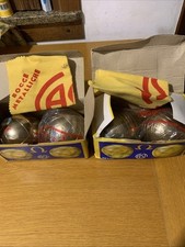 CAST BOUL METALLICHE Torino Italy 4 Bocce  da Gioco Professionali Vintage