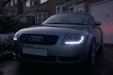 FARI DRL INSIDE   DAYLIGHT AUDI TT 8N DEVIL EYES DAYLINE CROMO/NERI