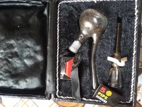 Set pipa vetro con - in, astuccio