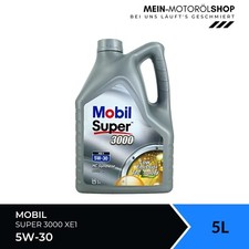 Mobil Super 3000 XE1 5W-30 Mercedes ACEA C3 API SN olio motore 5 litri