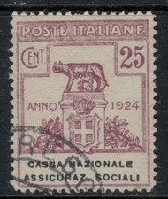 Italia Regno - Sassone Parastatali n.26 usato cv 180$