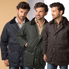 Giacca cerata uomo Rydale Thirsk cappotto cerato per pesca, passeggiate, tiro