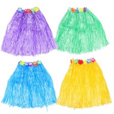 4 pezzi hawaiano party stage performance gonne costume nappa abito hula