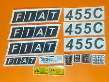 ADESIVI DECALCOMANIE  FIAT 455 C PER TRATTORI FIAT 455 CINGOLATI