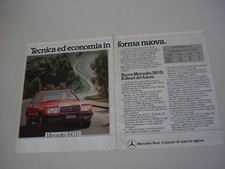 advertising Pubblicità 1984 MERCEDES 190 D