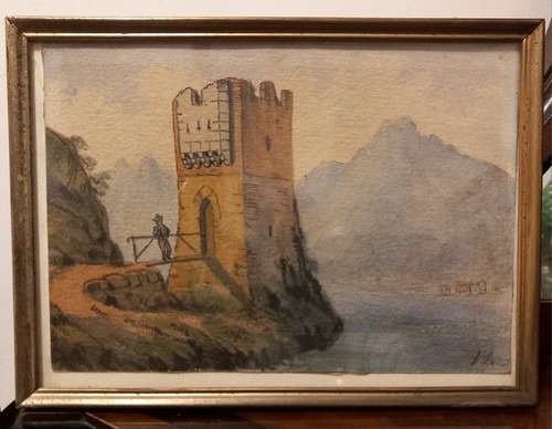 Paesaggio animato acquerello - paesaggio,