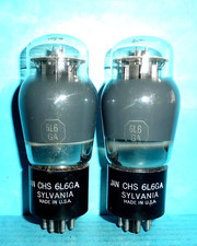 2 tubi Sylvania JAN CHS 6L6GA