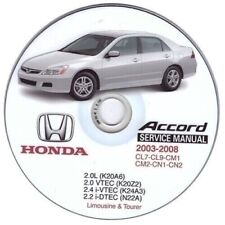 Honda Accord (2002-2008) manuale officina per tutti i sistemi Win/Mac