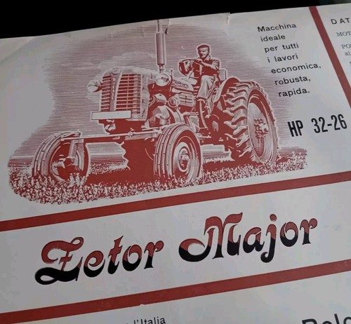 Brochure trattore zetor major - brochure,
