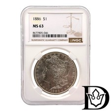 Morgan Silver Dollar 1886 NGC