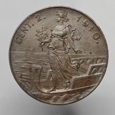 2 Centesimi 1910 RARO BB-SPL