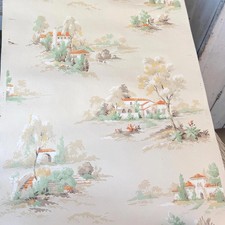 2 yds Vintage Wallpaper Roll
