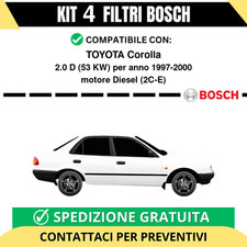 KIT BOSCH 4 Filtri tagliando