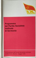 Programma del Partito Socialista Unificato di Germania. IX Congresso del Partito