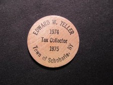 Gettone legno nichel 1974