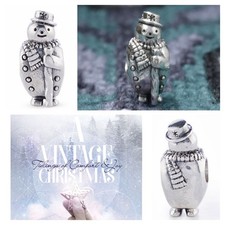Ciondolo Natale Redbalifrog Pupazzo di Neve Perla ☃️? Argento Sterling