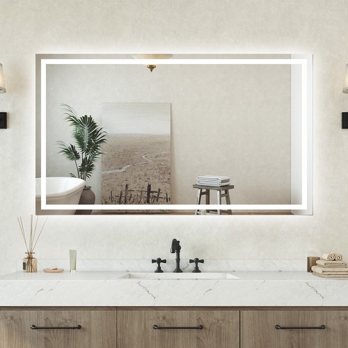 Specchio bagno rettangolare - specchio,