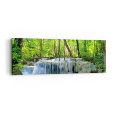 Quadro su Tela 90x30cm Cascata