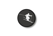 Patch toppe toppa badge termoadesiva salto con gli sci ski