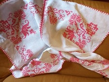 antica tovaglia ricamata