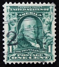 U.S. Used Stamp Scott #300 1c