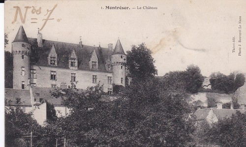 Cpa montresor chateau - le,