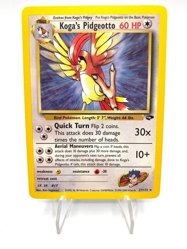 Carte pokemon near mint koga - near, koga's