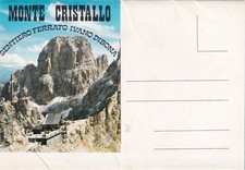 MONTE CRISTALLO SENTIERO FERRATO IVANO DIBONA - RARA cartolina a libretto - 001