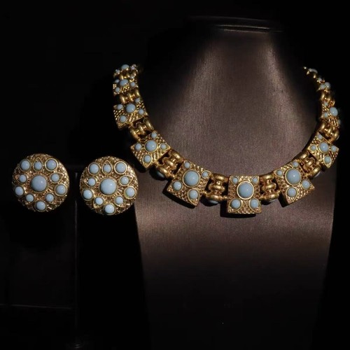 Set orecchini collana cabochon