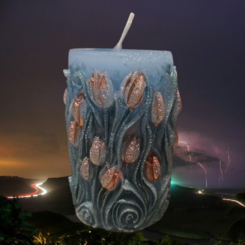 Candele pilar tulipani - ,