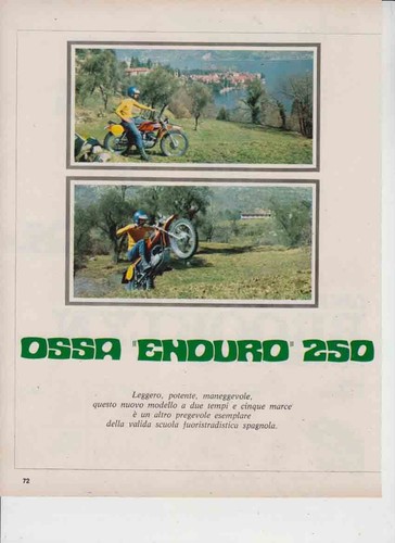 Advertising test moto ossa - test,