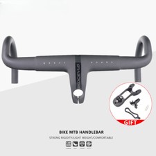 Manubrio integrato completo fibra di carbonio aerodinamico bici da strada 380/400/420/440mm 