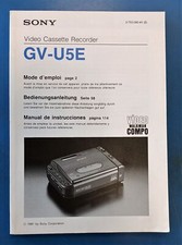 sony video cassette recorder GV-U5E manuale di istruzioni fra-ted-spa aa.vv 