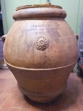 Orcio fine XIX secolo. Manifattura "Fabbrica di Valentino Paoletti" Impruneta.