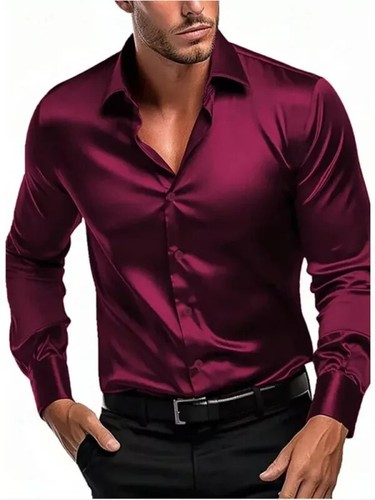 Camisa roja hombre elegante - roja,