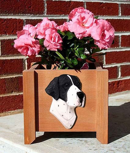 Vaso per fiori - pointer, inglese